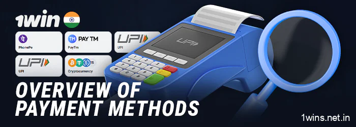 Current payment methods for Indians at 1Win Casino